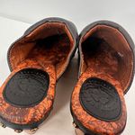 Lucky Brand  Brown Leather Maddox Wooden Platform Heels Size 6.5 Photo 4