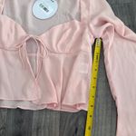 Princess Polly coquette pastel pink flowy Godet top Photo 4