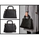 Ted Baker ππ Padded Handle Leather Tote Bag Black NWT Photo 1