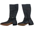 Linea Paolo Women's Kamile Black Leather Knee High Western Riding Boot Size 7.5 Photo 8