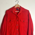 Pendleton Vintage Western  Wool Red Button Up Shirt size Medium made in USA Photo 1