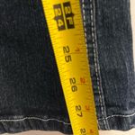 Dark Wash Denim Jeans Flared XL embroidered distressed Cowgirl Western Blue Size 14 Photo 3