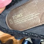 Toms sz 7.5 W black silver sparkle flats Photo 5
