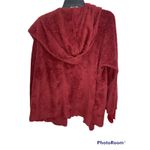 Forgotten Grace ‎ Plush Cardigan maroon Size Medium NWT Photo 3