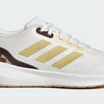 Adidas NWT women’s Runfalcon 3.0 W Cream and Gold Sneakers Photo 0