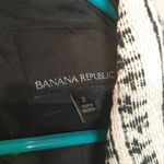 Talbots  Size 2 Blazer Thick Heavy Black White Long Sleeve Career Professional Photo 7