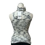 ZARA NWT Bloggers Fav Contrast Wool Blend Sweater Vest Top Turtleneck Photo 2