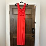 BCBGeneration BCBGMAXAZRIA Cowl Neck Maxi Dress Bright Poppy Size XXS Photo 8