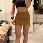 Tan Suade Skirt Size XS Photo 0