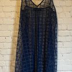 Akira Navy Blue Sheer Chemise, S Photo 0