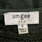 Umgee  Deep Green Floral Embroidered Mini Dress, Sz Small Photo 10