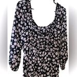 American Eagle  Outfitters Floral Boho Smocked Blouse Size XL Photo 2