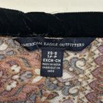 American Eagle VTG  Velvet Trim Kimono Festival Whimsigoth Flowy Boho‎ Hippie XS Photo 4