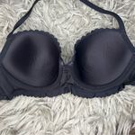 Victoria's Secret Victoria’s Secret The Getaway Halter black bikini swim top women’s size 32DD Photo 5