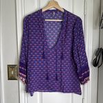 Spell & the Gypsy sunset road bohemian blouse royal purple Photo 3