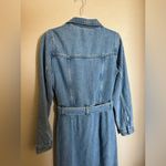 7 For All Mankind denim lustre midi dress size small in valentine Photo 9
