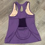 Athleta  Purple Engery Fitness Yoga Built in Bra Tank Top Size Small Photo 2