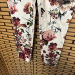 ZARA  White Floral Dress Pants Size 8‎ Photo 3