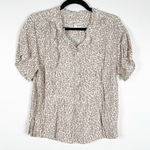 Current/Elliott Current Elliot Short‎ Sleeve Blouse Sz 3 (L) Photo 0