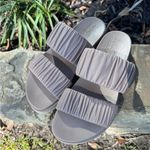 Sorel ROAMING™ TWO STRAP SLIDE FLAT SANDAL in Omega Taupe, size 7 Photo 2