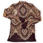 Johnny Was  Loving Is Easy Mesh Tee Embroidered Bohemian Boho Fall Size M NEW Photo 5