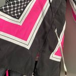 New York And Company New York & Co. Women’s V-Neck Print Nylon Ruched Blouse Photo 2