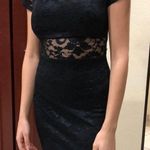 Honey and Rosie Little Black Lacey Dress Photo 2