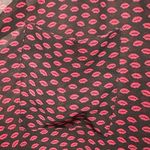 Torrid  Blouse sheer black‎ with pink kiss lips Photo 2