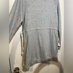Athleta Womens medium Light Gray Cinched Waist Sweater Dress Photo 4