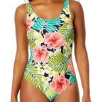 Hurley  UPF 50+ Floral One Piece Swimsuit Size XXL New With Tag Photo 0