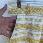 Loft Women’s Shorts The Riviera Yellow White Tapestry Size 6 Photo 4