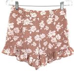 Paper Crane Women’s Floral Ruffle Shorts Photo 0