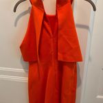 Karen Millen Double Layer Orange A-Line Dress Photo 4