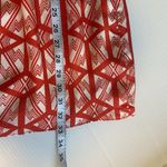 Leifsdottir‎ Anthropologie Catalyst Red Orange White Silk Tunic Dress Size 0 Photo 10