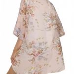 Chicgal Floral Kimono Cardigan Loose Cover Up Sheer Casual Blouse Top Size L Pink Size L Photo 3