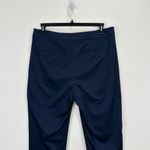 J.Crew Kate Cuffed Straight Leg Pant Lightweight Chino Cotton Navy US 14 NWT Photo 5