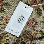 Sofie The Label Elyse Mini Dress‎ Floral Puff Sleeve Open Back Coquette Sz M Tan Size M Photo 5
