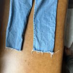 Cotton On Straight Stretch Light Wash Ripped Crop Denim Jeans Size 8 Blue Photo 8