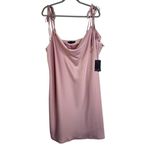 Eloquii NWT Plus Size 22 Satin Mini Cowl Neck Lilac Pink Slip Dress NEW Satin Photo 1