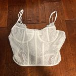 Princess Polly  White Corset Top Size M/L Photo 3