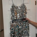 Altar'd State Sequin Glitter Tank and Skirt Set Photo 0