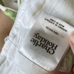 Charlie Holiday Tank Top lemon print open tie front womens White (size 4) summer Photo 4