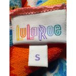 LuLaRoe  Monroe Kimono Cardigan Floral Fringe Coral Blue Yellow Pink Size S Photo 2
