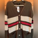 Jessica Simpson  Marina Varsity cardigan duster nwt women’s size small. Photo 2