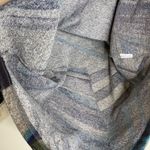 Trisha Tyler Faux Fur Tunic Top Cowl Neck Boho Geometric Pattern Size XS Blue Photo 7