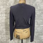 Athleta  Gray Samsara Nirvana Side Tie Crop Sweatshirt Photo 3