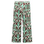 ZARA  The Selena Straight Pants Long Brown Green Cotton Sz XL Photo 2