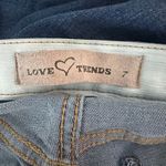 Love Trend Y2K Braided Waist Wide Leg Jeans Size 7 Blue Photo 3