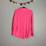 Aerie waffle LumberJill bright pink jacket Photo 4