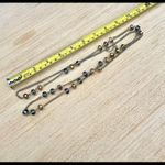 Long silver tone crystal necklace Photo 3